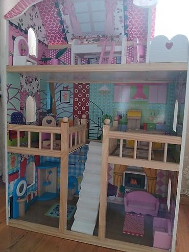 Ручные механические инструменты: Taxta Kukla Evi – 3 mərtəbə, zəngin mebel dəsti ilə,əla vəziyyətdədi,2 — 1