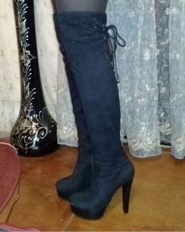 rezin çəkmələr: Ölçü: 38, rəng - Qara, Yeni — 1