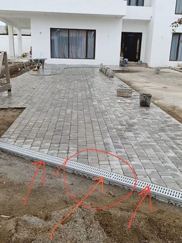 duz corek: Tamet döşəmə xidməti – dekorativ beton/daş təməli ilə həyət və giriş — 18