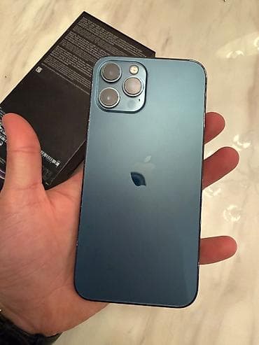 iphone 256 gb: IPhone 12 Pro Max, 256 GB, Blue Titanium, Simsiz şarj, Face ID — 1