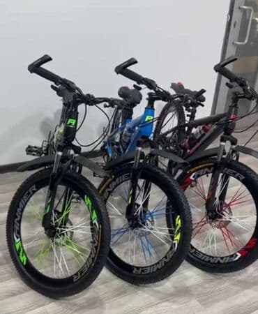 Uşaq velosipedləri: Müxtəlif rənglərdə təkər milləri olan ANMIER markalı dağ — 1