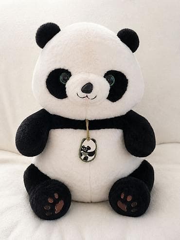 panda oyuncaq: Panda plyuş oyuncağı - Rəng: ağ-qara - Material: yumşaq, toxunuşa xoş — 1