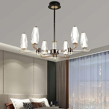 Ev saatları: Çılçıraq, 10 və daha çox lampa, Metal — 1
