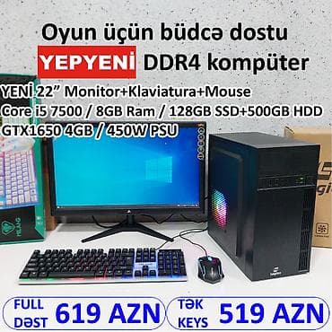 MÜVƏQQƏTİ ŞOK ENDİRİM!!! ⭐Tək Sistem Bloku - 519 AZN ⭐KOMPLEKT CƏMİ -