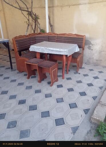 табуретка: Для кухни, Нераскладной, Прямоугольный стол, 2 стула — 1