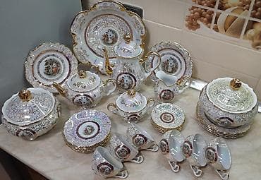 Çay dəsti, Farfor, 6 nəfərlik, Almaniya