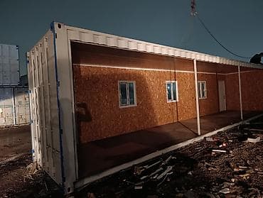 konteyner 40 tonluq: Konteynerdən yığma modul otaq/office - 2 və 3 ədəd 40 fut (High Cube — 6