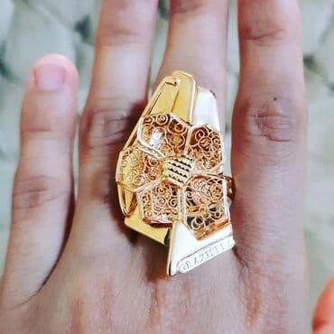 Toy, Üzük, Sarı qızıl, 750 Əyar, Qaşsız