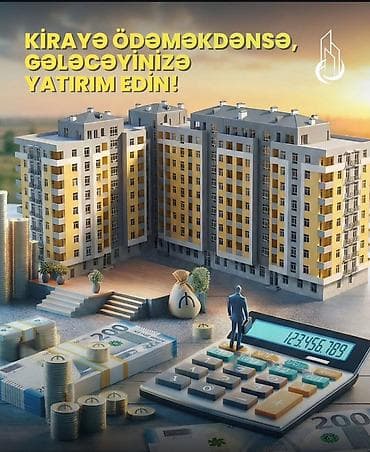 nefcilerde kiraye ev: 2 otaqlı, Yeni tikili, 58 kv. m — 2