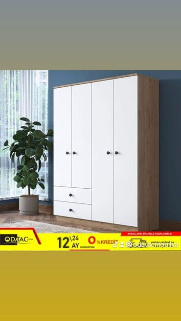 metbex şkafı: Yeni, Açılan, 4 qapılı Düz dolab, Dolab-asılqan, Rusiya — 1