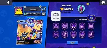 butsu: Brawl Stars oyun hesabı - əla fürsət!!! - Kupa yolu: 66,275 (ən — 3