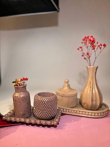 gul dekorlari: Vaza dəsti, Keramika — 6