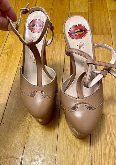 kisiler ucun gumus sepler: Ölçü: 36, rəng - Bej, İşlənmiş — 1