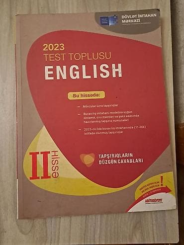Ingilis dili 2ci hisse test toplusu 2023 — 1