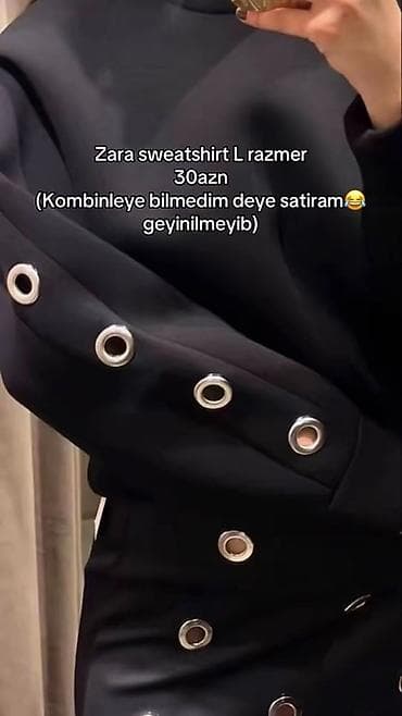 Svitşot, Zara, L, rəng - Qara