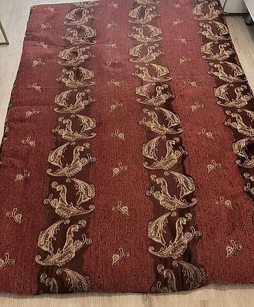 декоративные наволочки для диванных подушек: Для кровати Б/у цвет - Красный Покрывало — 1