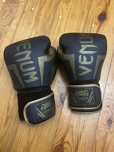 Спорт и отдых: Venum boks əlcəkləri – qara/qızılı dizayn - Brend: Venum - Model — 1