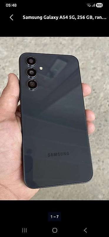 ən ucuz iphone 11: Samsung Galaxy A54 5G, 256 GB, rəng - Qara, İki sim kartlı — 1