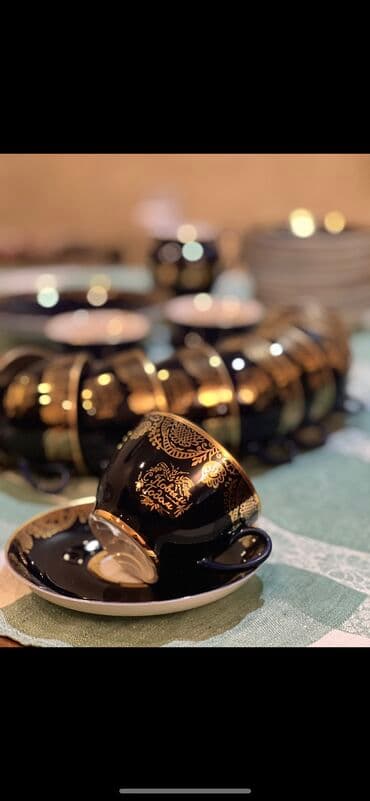 Qab-qacaq dəstləri və servizlər: Çay dəsti, rəng - Göy, Kobalt, 12 nəfərlik, Rusiya — 3