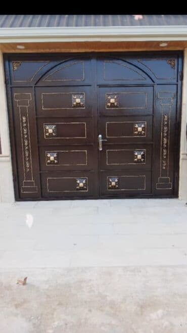 жер тошок: Железо Дворовые ворота, Распашные, 3 м, Механические, С дверью, цвет - Голубой, Нет кредита, Платная установка, Платная доставка — 55