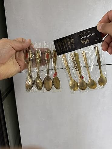 Məhsul: GOLD P Mocca Spoon – dekorativ qəhvə/espresso qaşıqları dəsti — 1