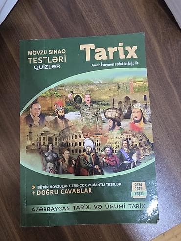 Məhsul: “Tarix – Mövzu Sınaq Testləri, Quizlər” (Anar İsayevin — 1