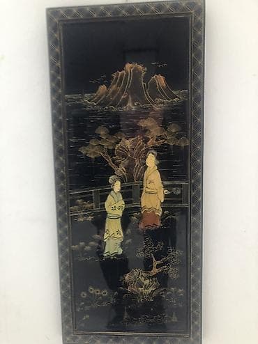 kohnə pullar alıram: Винтажное Японское панно .ручная работа ! — 1