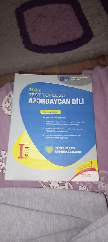 Məhsul: 2023 “Test Toplusu – Azərbaycan dili”, I hissə Xüsusiyyətlər lalafo.az -da Məhsul: 2023 “Test Toplusu – Azərbaycan dili”, I hissə Xüsusiyyətlər