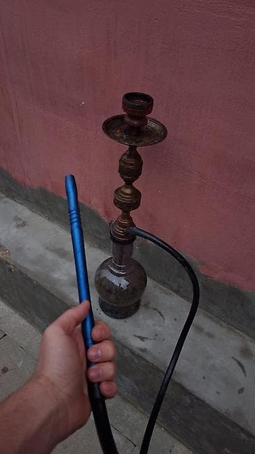 mur mur: Mis qədəhli nərgilə dəsti - Klassik dizaynlı mis gövdə: oyma naxışlı — 3