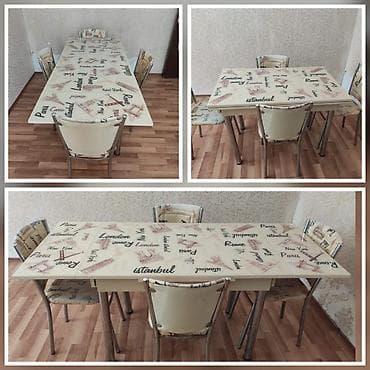 Mətbəx üçün, İşlənmiş, Dördbucaq masa, 4 stul lalafo.az -da Mətbəx üçün, İşlənmiş, Dördbucaq masa, 4 stul