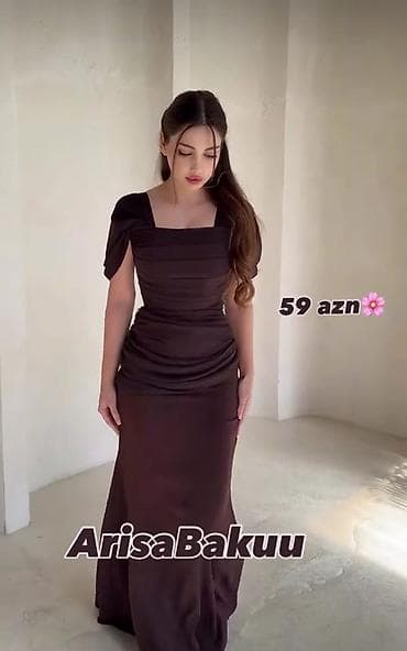 Qadınlar üçün uzun ziyafət/libas 59 azn alinb hec geyinilmiyb etiketi