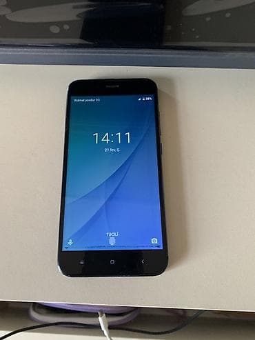 ekran telefonu: Xiaomi Mi A1, 64 GB, rəng - Qara, 
 İki sim kartlı — 5