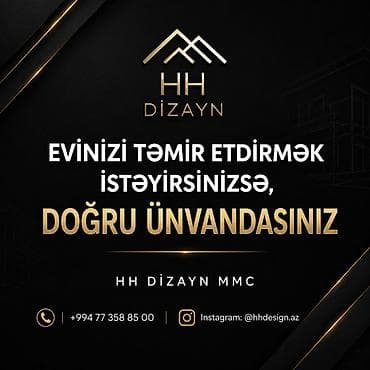 patalok: HH Dizayn MMC – ev və mənzillərin təmiri və dizaynı üzrə peşəkar — 1