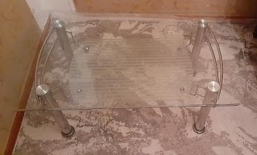 Düz masa, Açılmayan, Təkərsiz, Şüşə, Zəmanətsiz