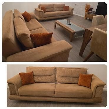 İşlənmiş, Divan, 2 kreslo, Bazalı, Açılan