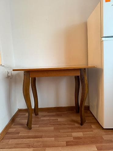 hamam vanasl: Mətbəx masası, İşlənmiş, Açılmayan, Taxta, Dördbucaq masa — 3