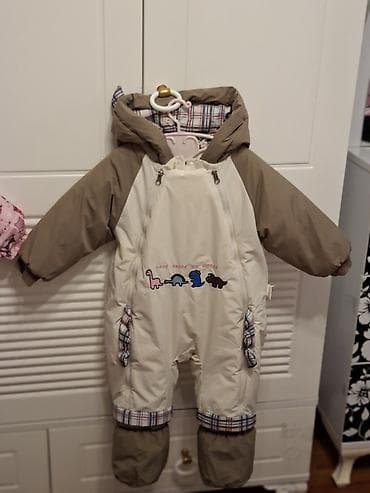 Uşaq üçün qış kombinezonu - Model: kapüşonlu, toz-keçirməyən və isti