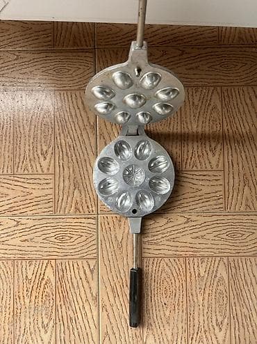 Məhsul: Peçenye/şirniyyat üçün alüminium qəlib – “qoz” formasında