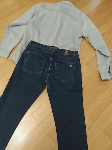 iş formasi: Kişi geyim dəsti – köynək və cins şalvar - Köynək: Açıq boz rəng — 2