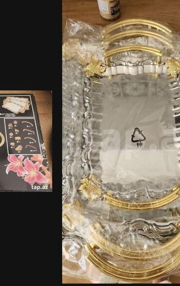 nişan xoncaları bəzədilməsi: 3 dene mecmeyi (podnos) Yaponiya istehsali tezedir olculer sekillede — 2