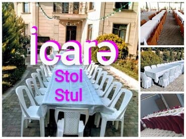 Stol stul icaresi, kirayə qablar Ad günləri, nişan, xına, toy axşamı