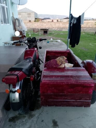электро мопед: Yüksək yükləmə qabiliyyətli yan qoşqulu motosiklet. Xüsusiyyətlər: - — 1