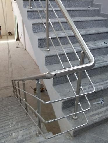 pril: Paslanmayan poladdan (nerjavayka) pilləkən məhəccəri - Material: AISI — 1