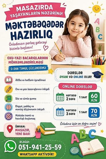 sumqayit ingilis dili kurslari: Məktəbəqədər və ibtidai sinif hazırlığı — 1