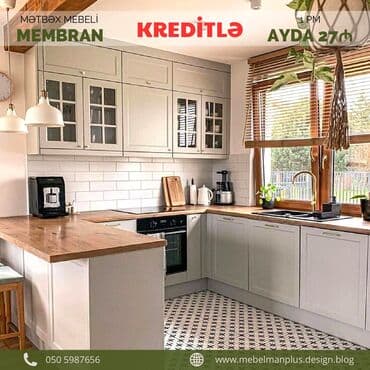 əncir cemi: Sifarişlə mətbəx dəsti, Özü çəkən petlələr, Sadə laminat, Kredit var, Pulsuz çatdırılma — 17