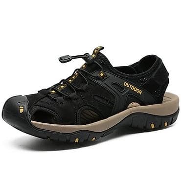 sepler 2020: Outdoor kişi sandaleti razmerler 40-44 - Rəng: qara, bej altlıq — 1