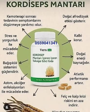 pitaya: Məhsul: Kordiseps mantarı tərkibli qida əlavəsi (Tiens) Tərkib və — 1