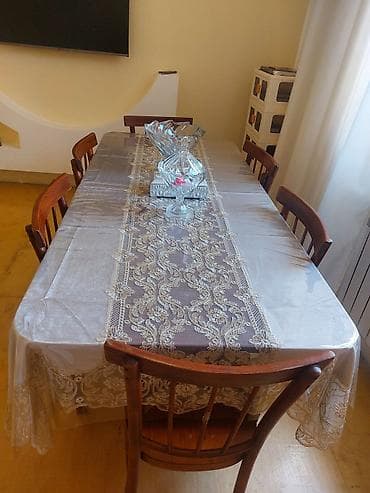 Krasnadarın stolu və 6 stulu yaxşı vəziyyətdədir qiymətində — 4