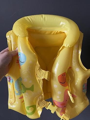 Джинсы и брюки: Uşaq üçün şişmə üzgüçülük jileti - Rəng: sarı, üzərində sevimli dəniz — 2