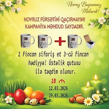 ekran wekilleri: Fincanlar, rəng - Ağ, Keramika — 1